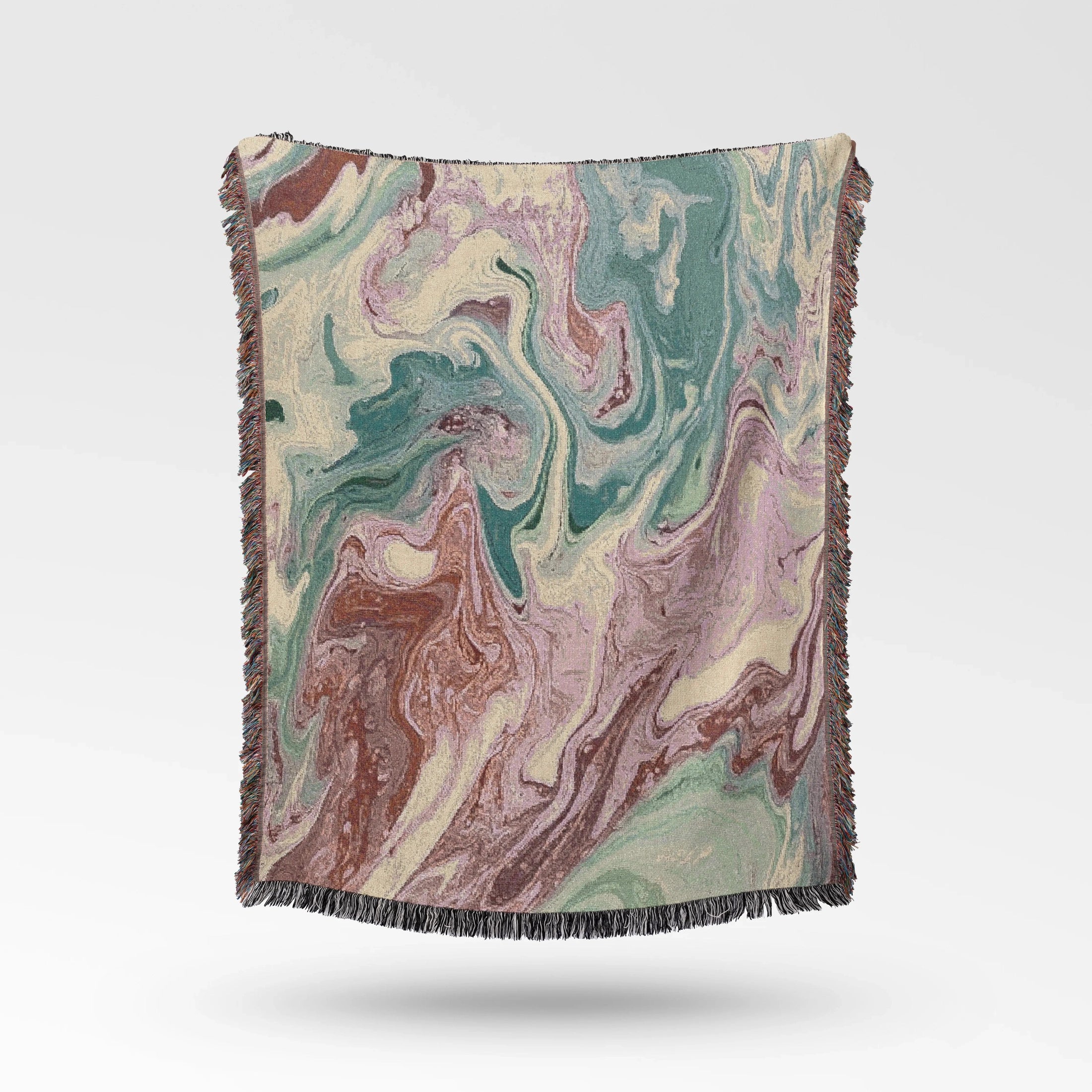 Pastel Marble Woven Throw Blanket