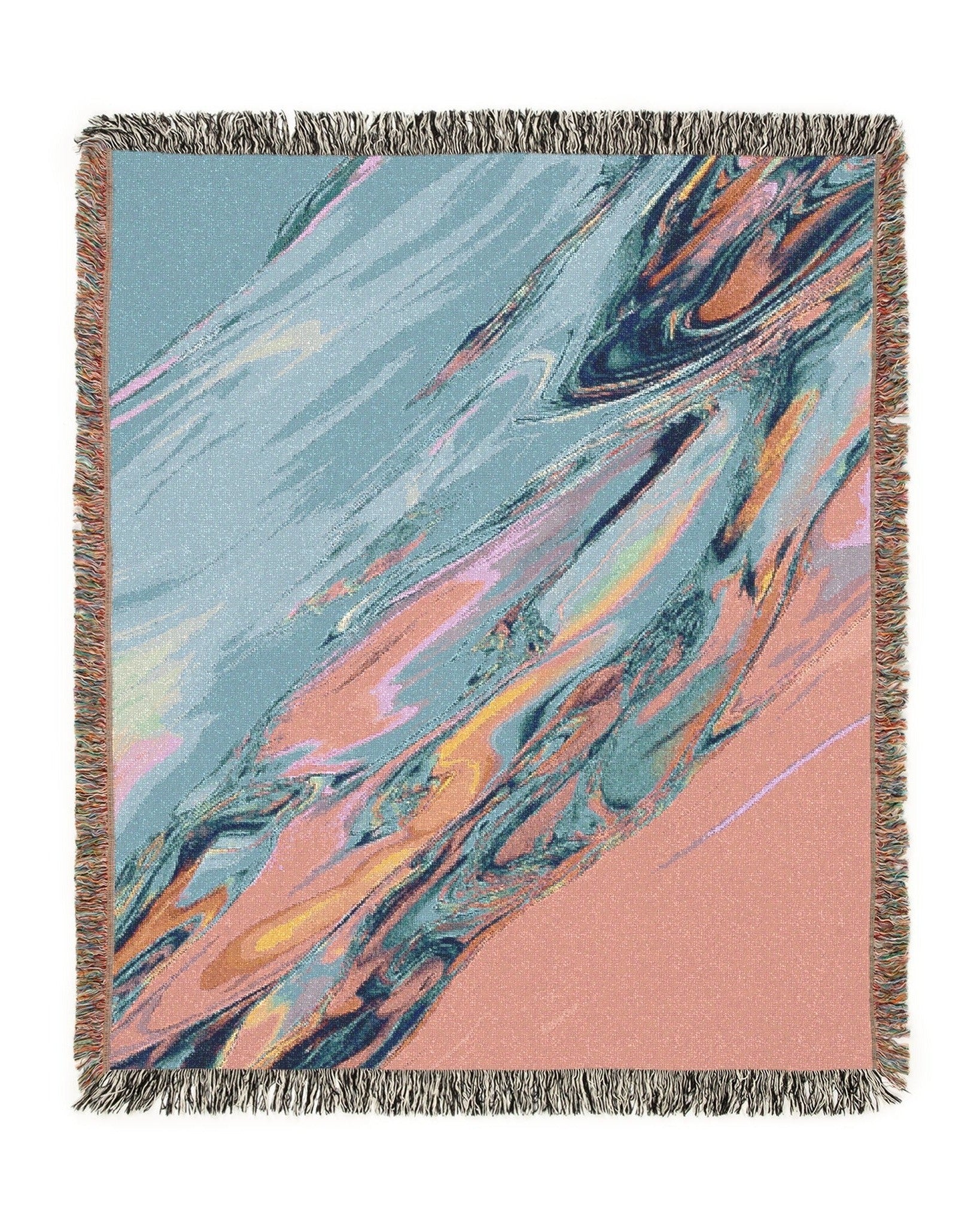 Pastel Flow Woven Throw Blanket 