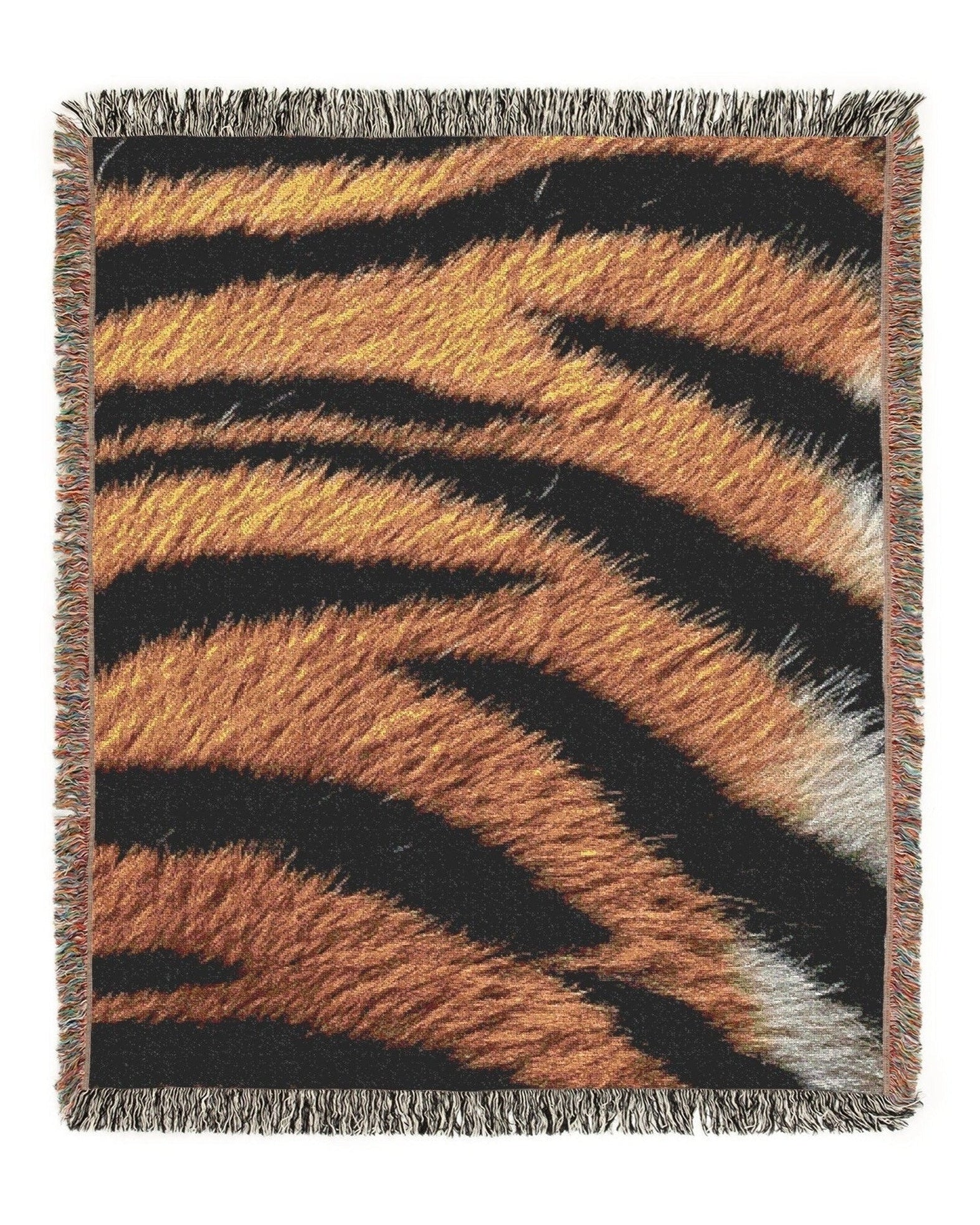 Tiger Hide Woven Throw Blanket