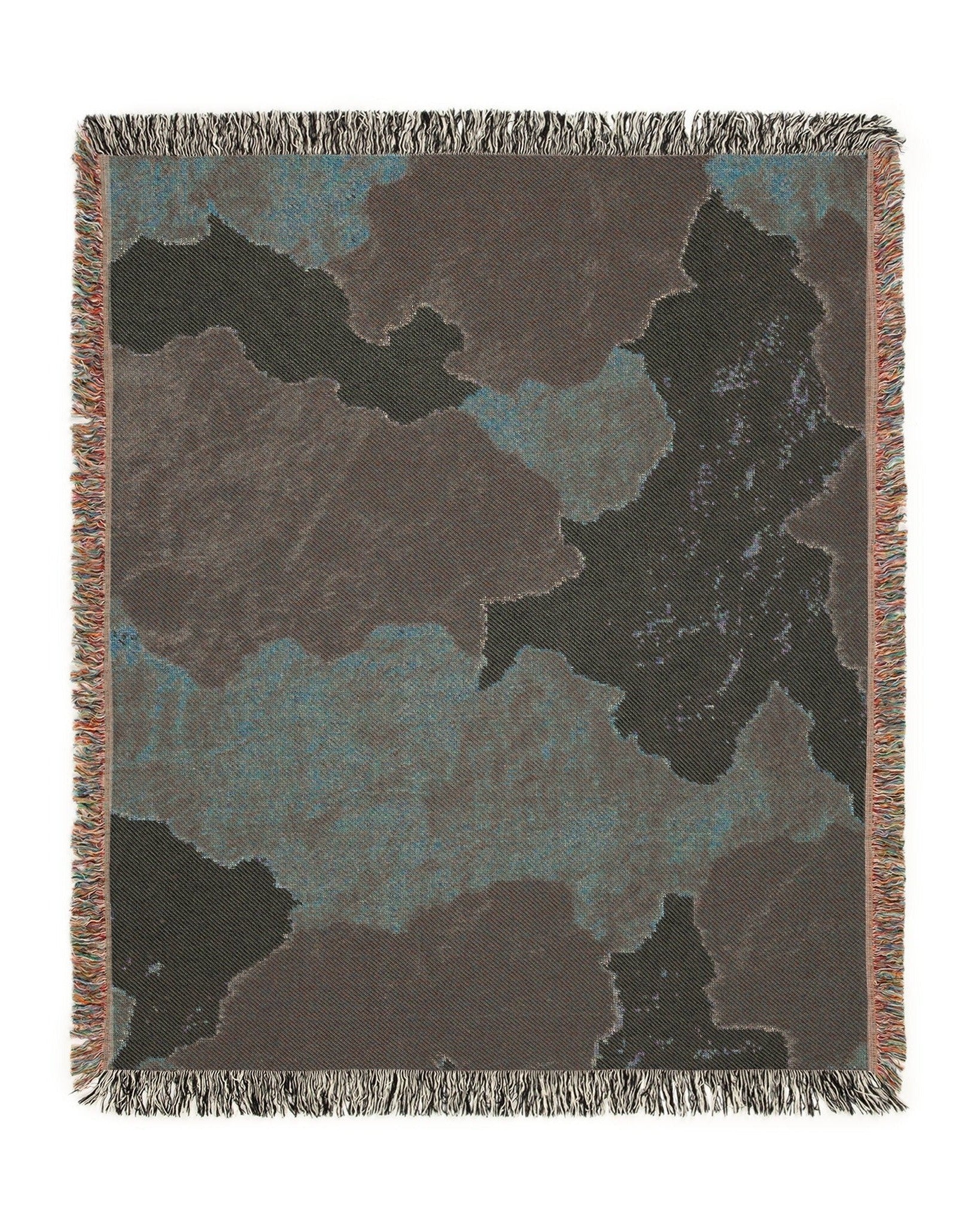 Cow Hide Woven Throw Blanket 