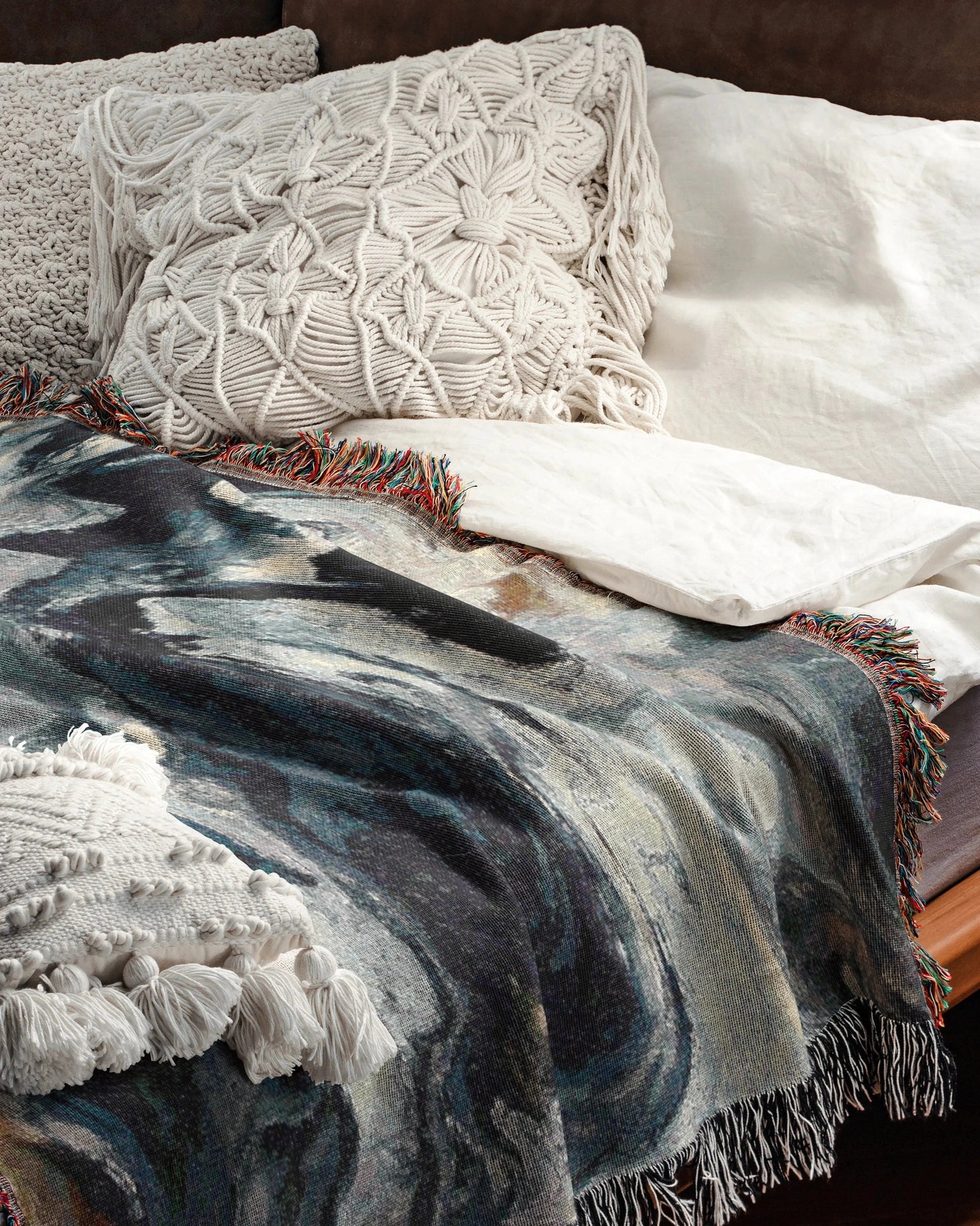 Marble  Woven Throw Blanket