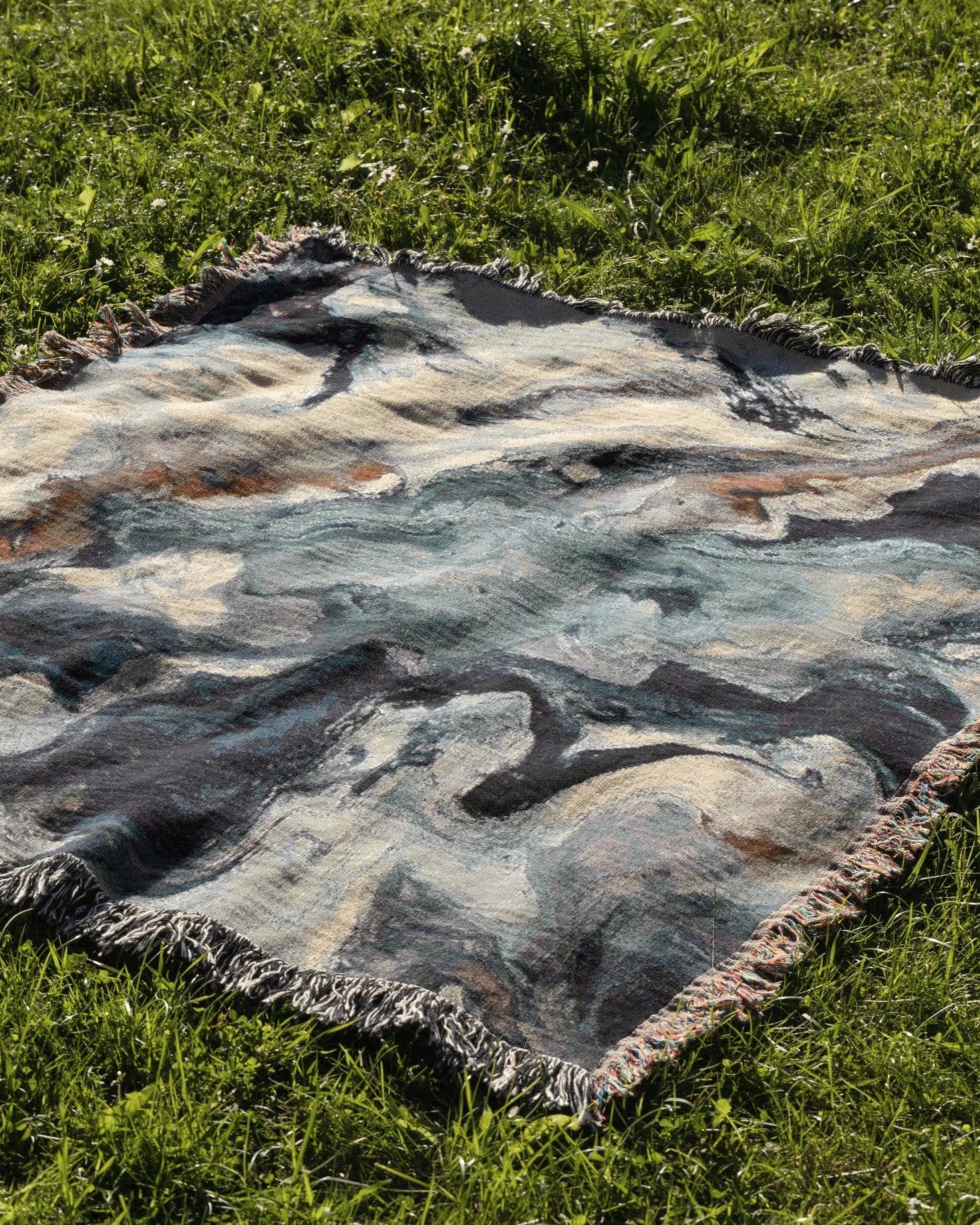 Marble  Woven Throw Blanket