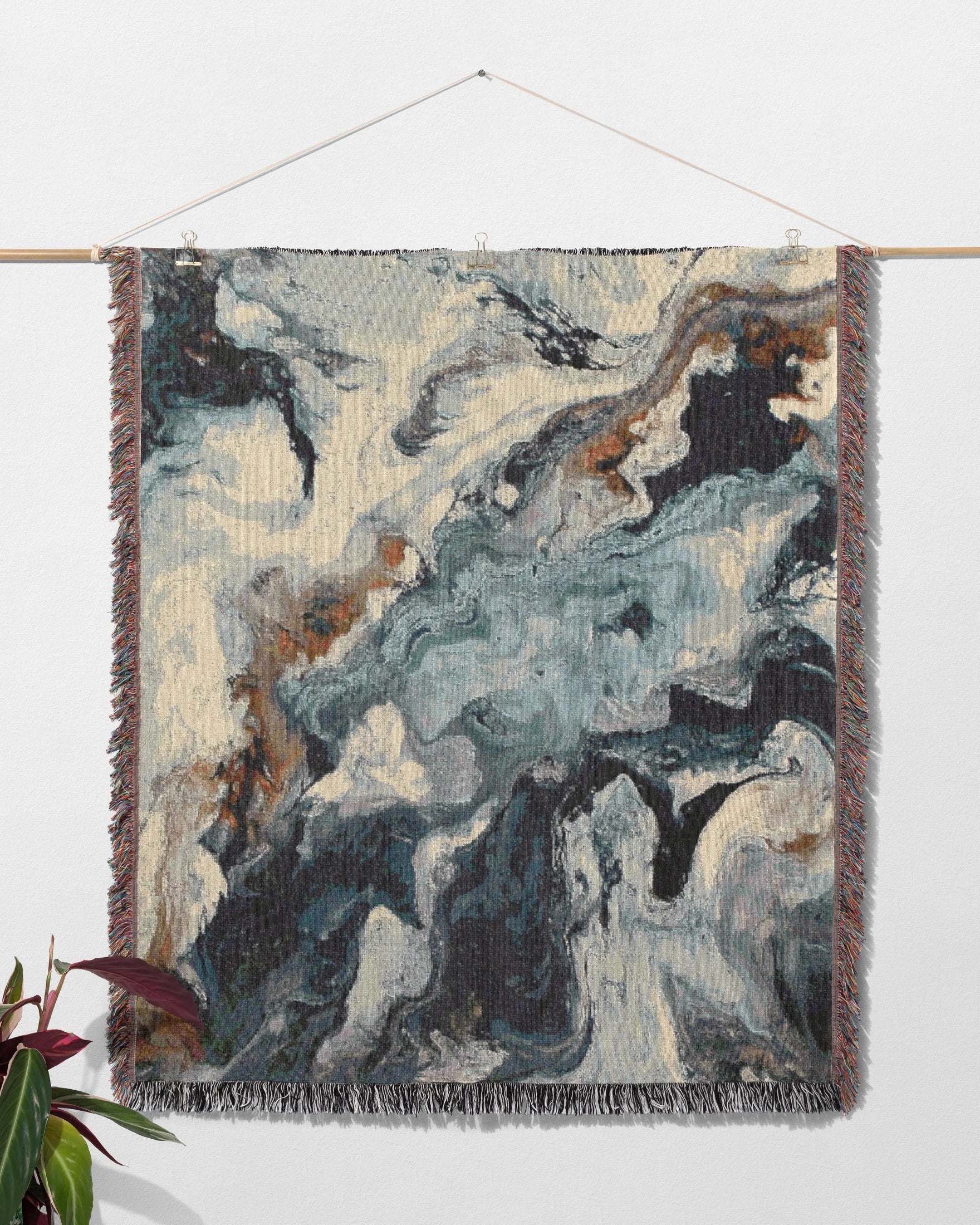 Marble  Woven Throw Blanket