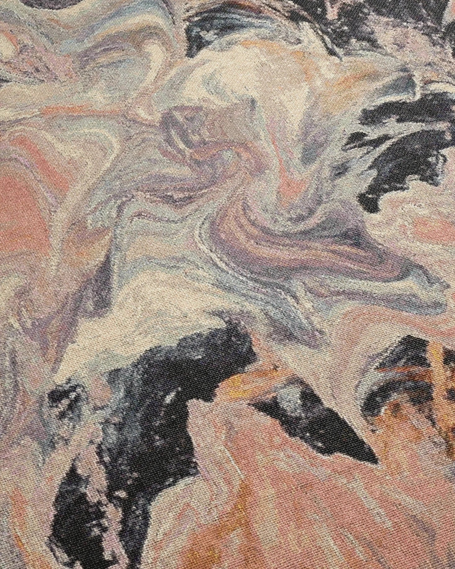 Pink Marble Woven Throw Blanket