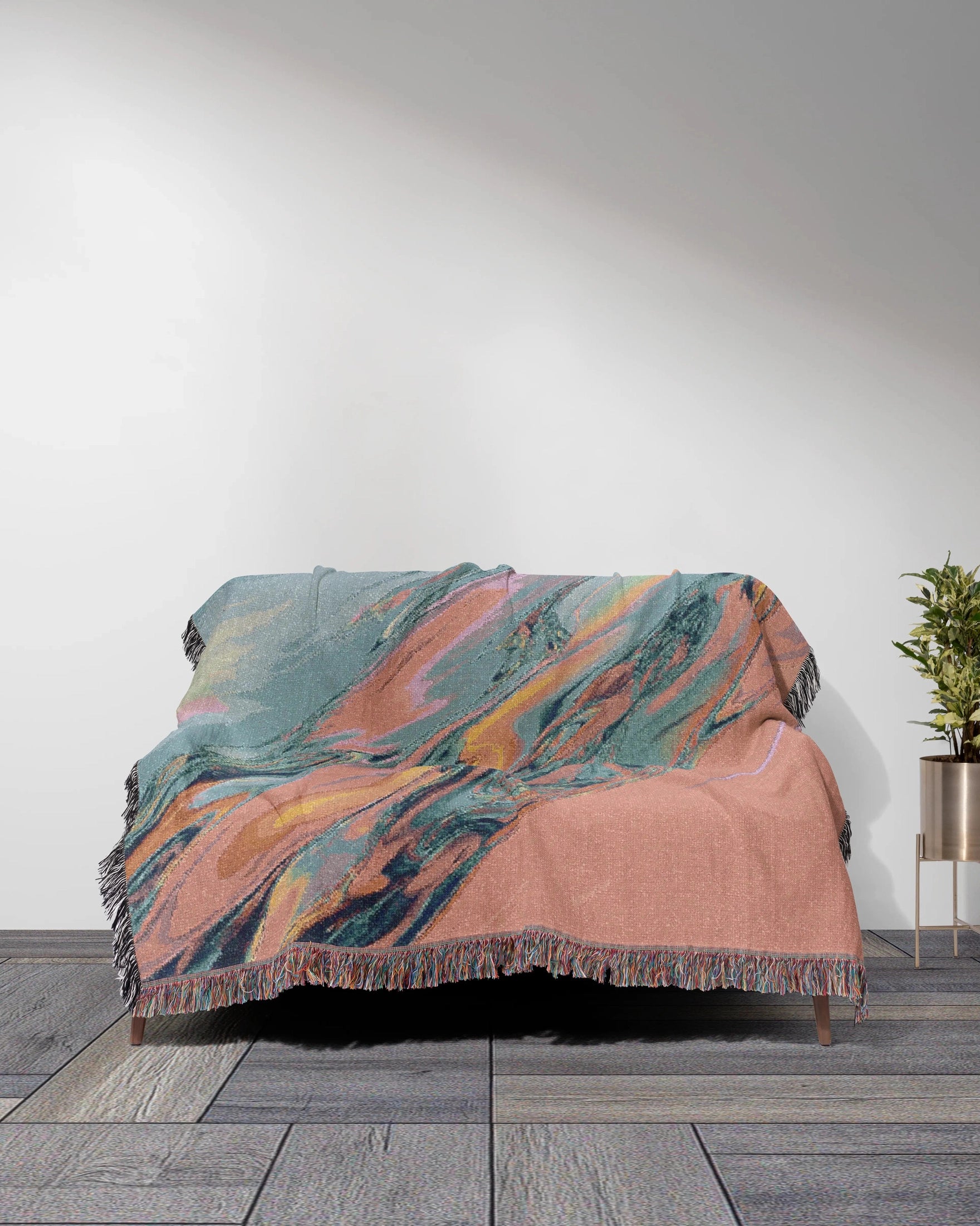 Pastel Flow Woven Throw Blanket 