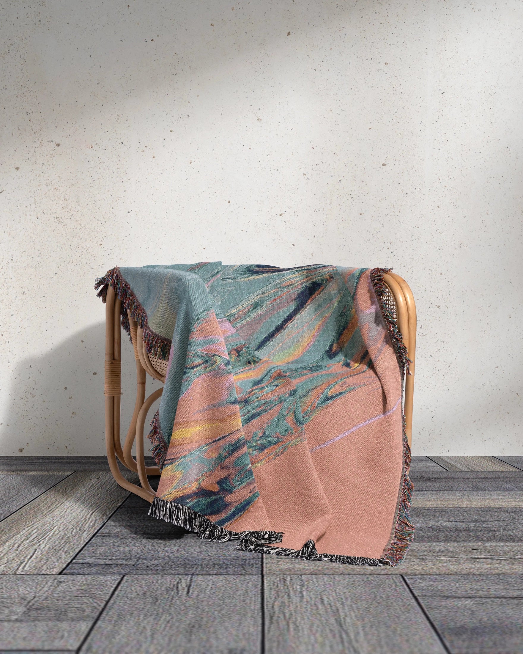 Pastel Flow Woven Throw Blanket 