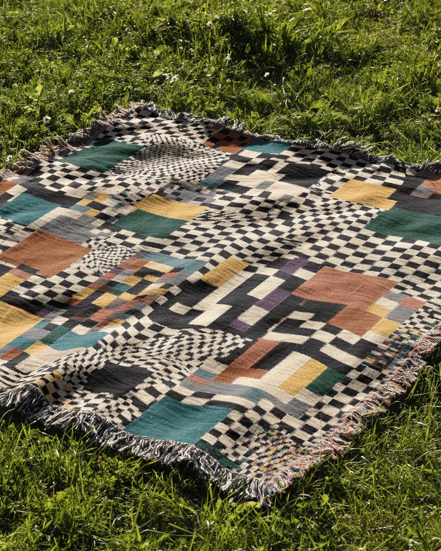 Glitch Woven Throw Blanket 