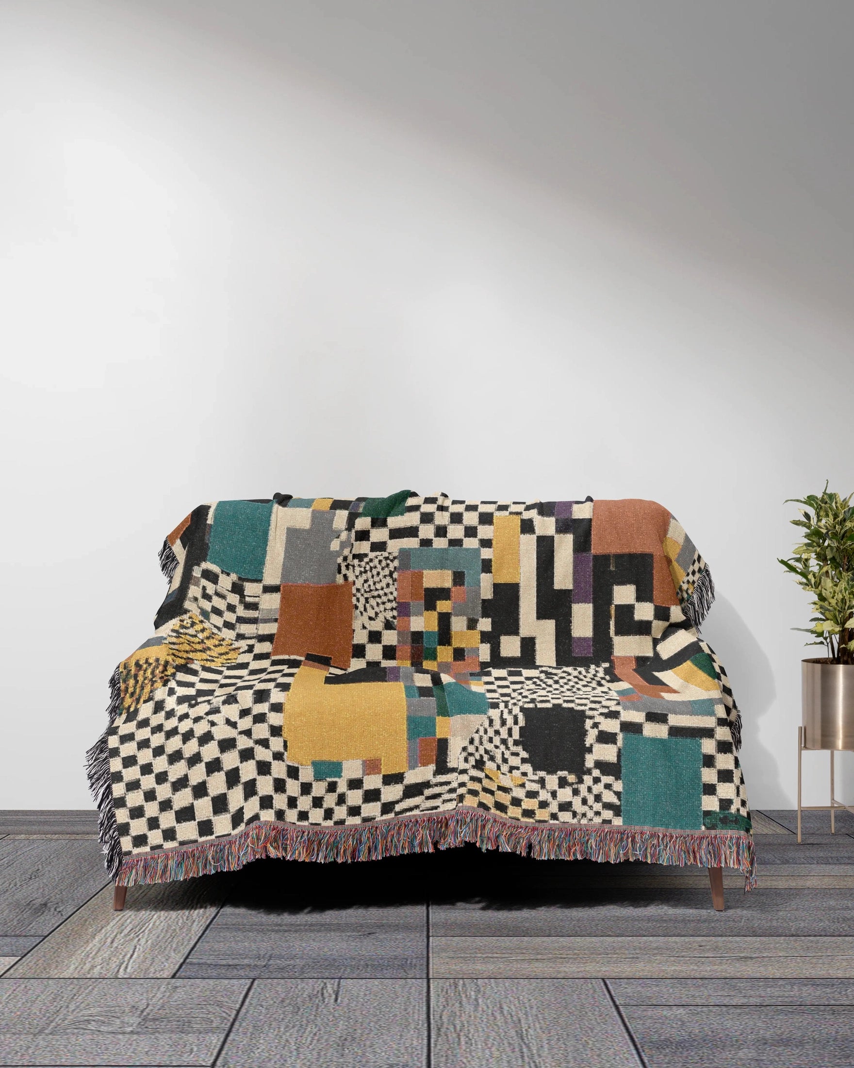 Glitch Woven Throw Blanket