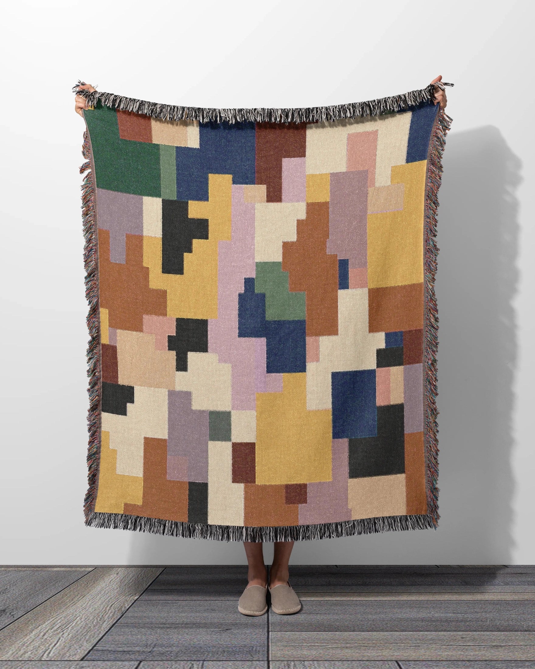 Pixel Woven Throw Blanket 