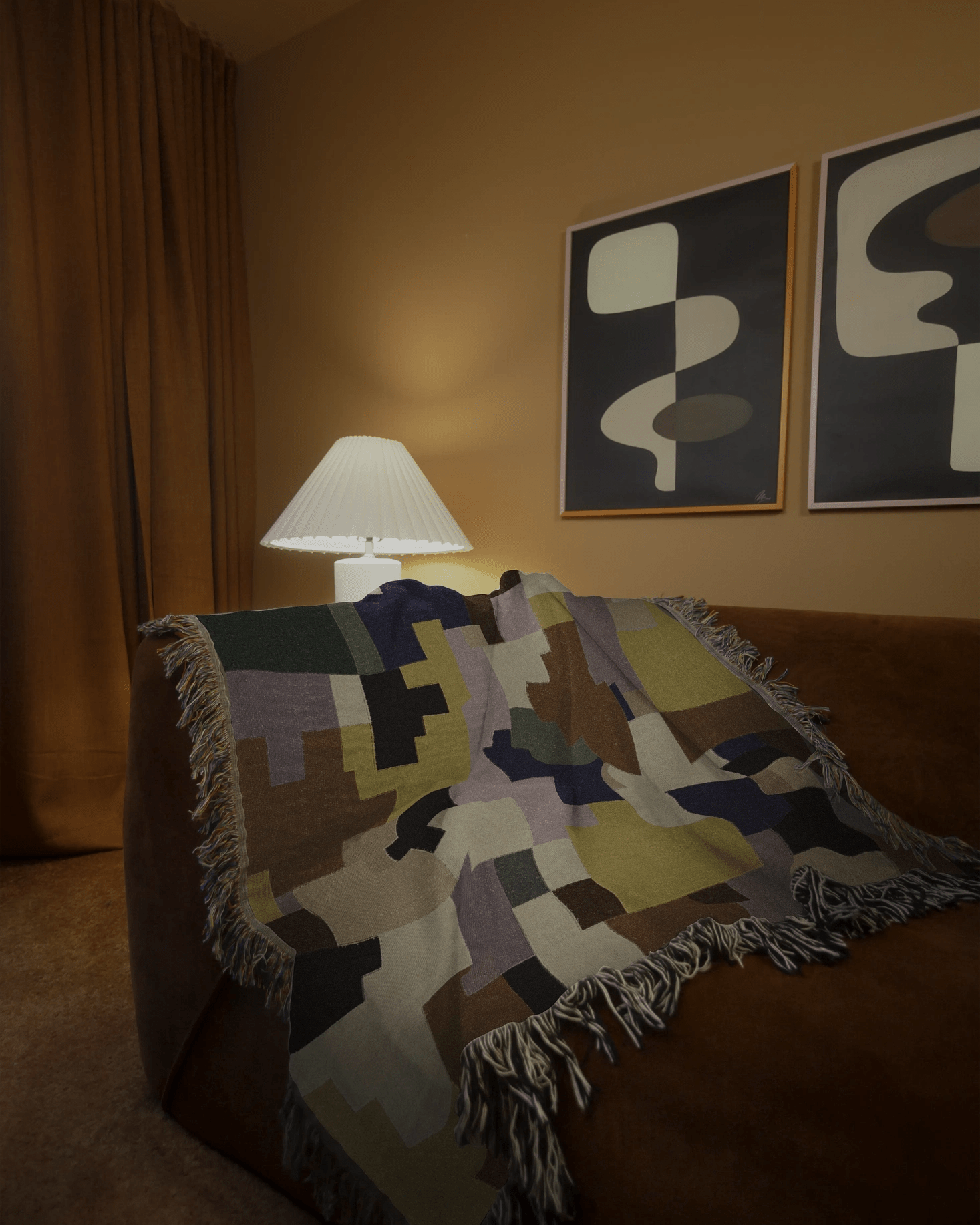 Pixel Woven Throw Blanket 