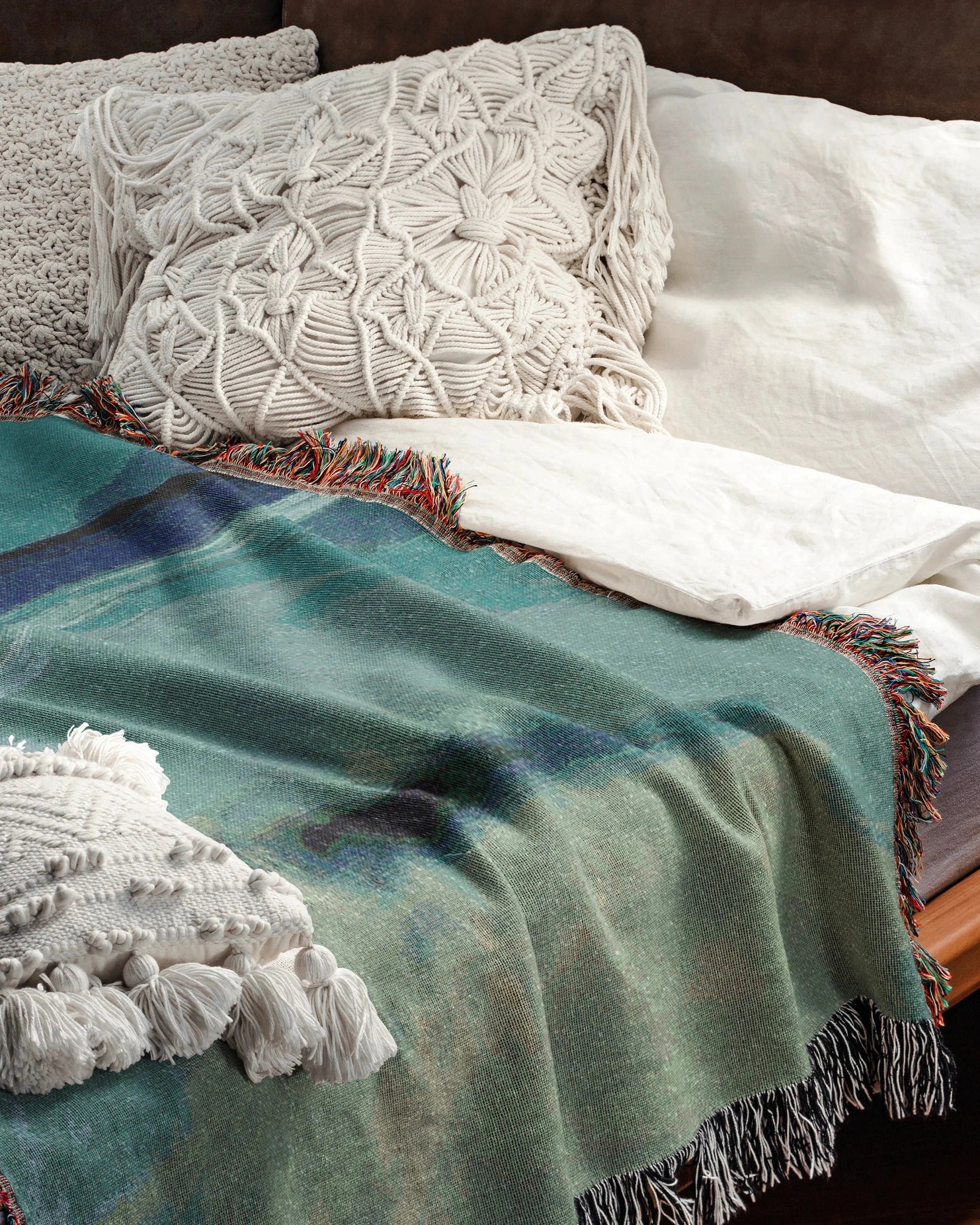 Ocean View Woven Throw Blanket