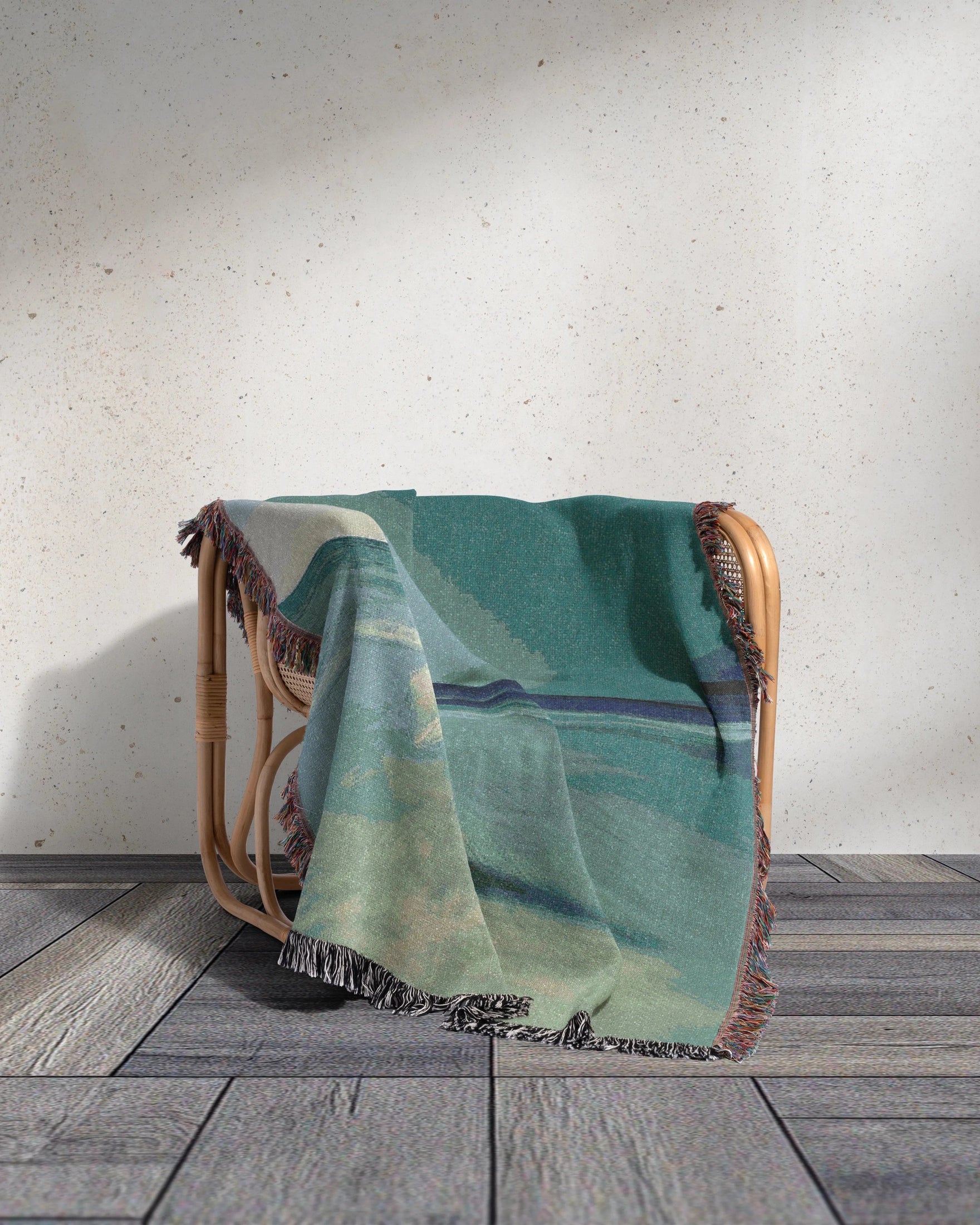 Ocean View Woven Throw Blanket