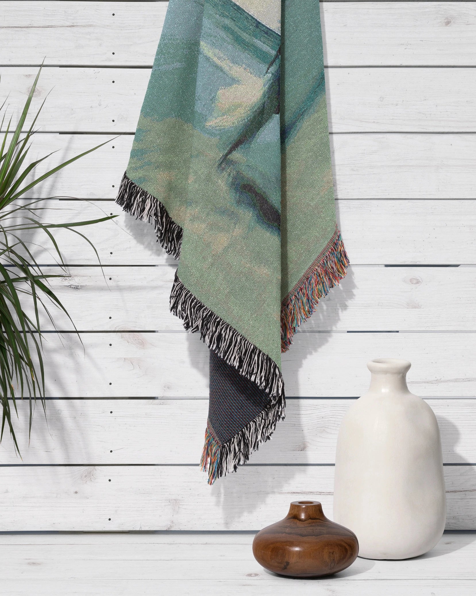 Ocean View Woven Throw Blanket