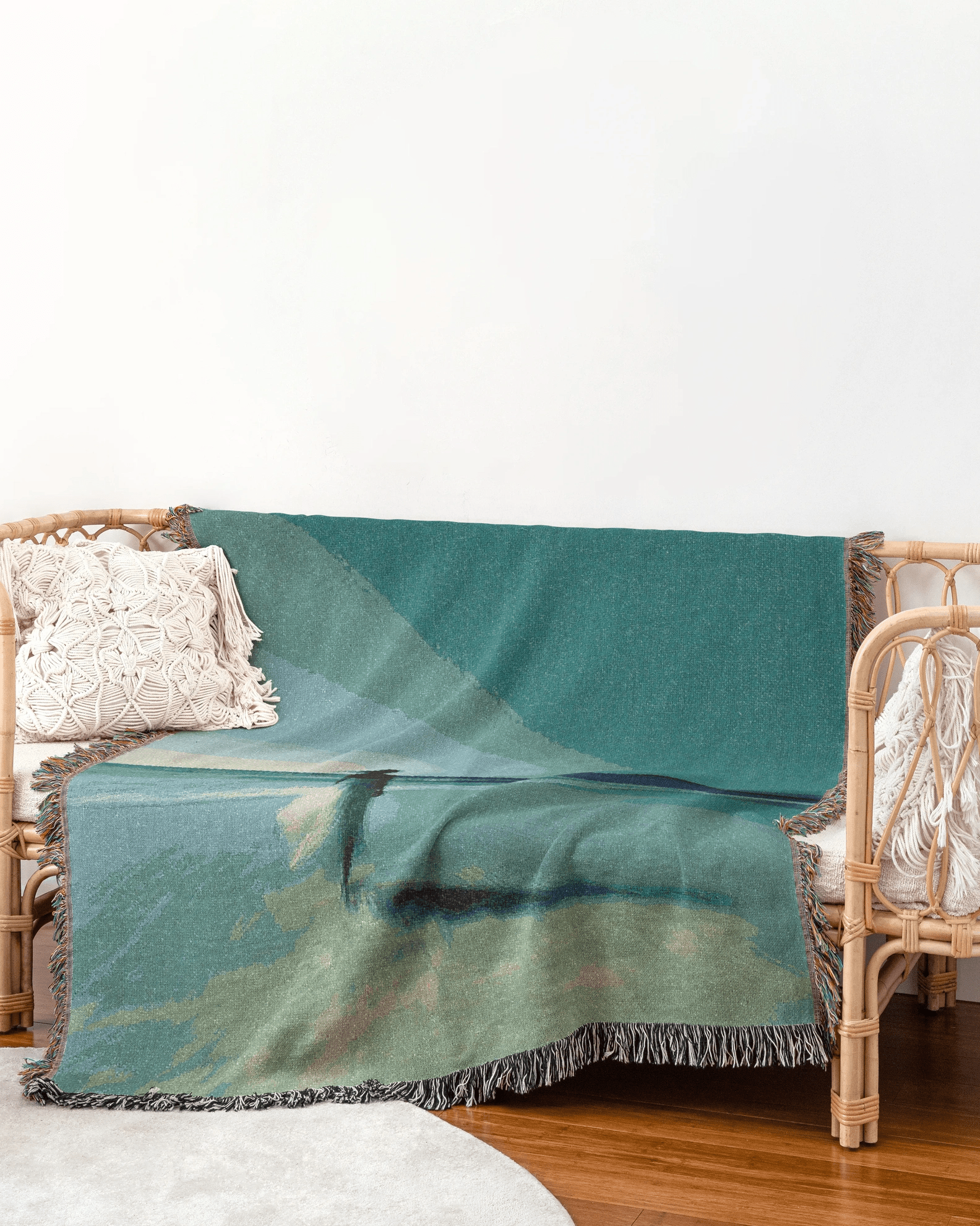 Ocean View Woven Throw Blanket