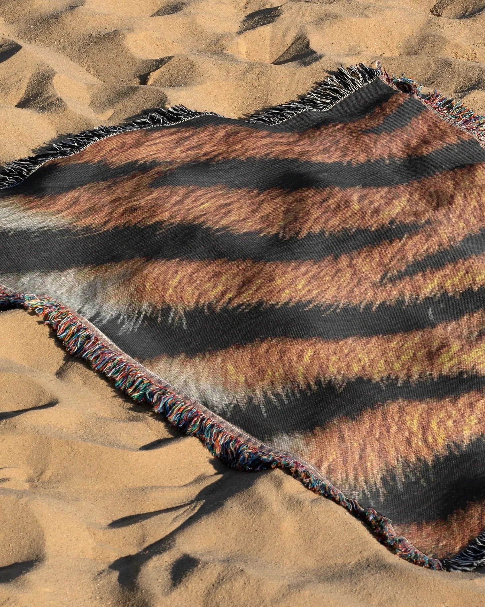 Tiger Hide Woven Throw Blanket 