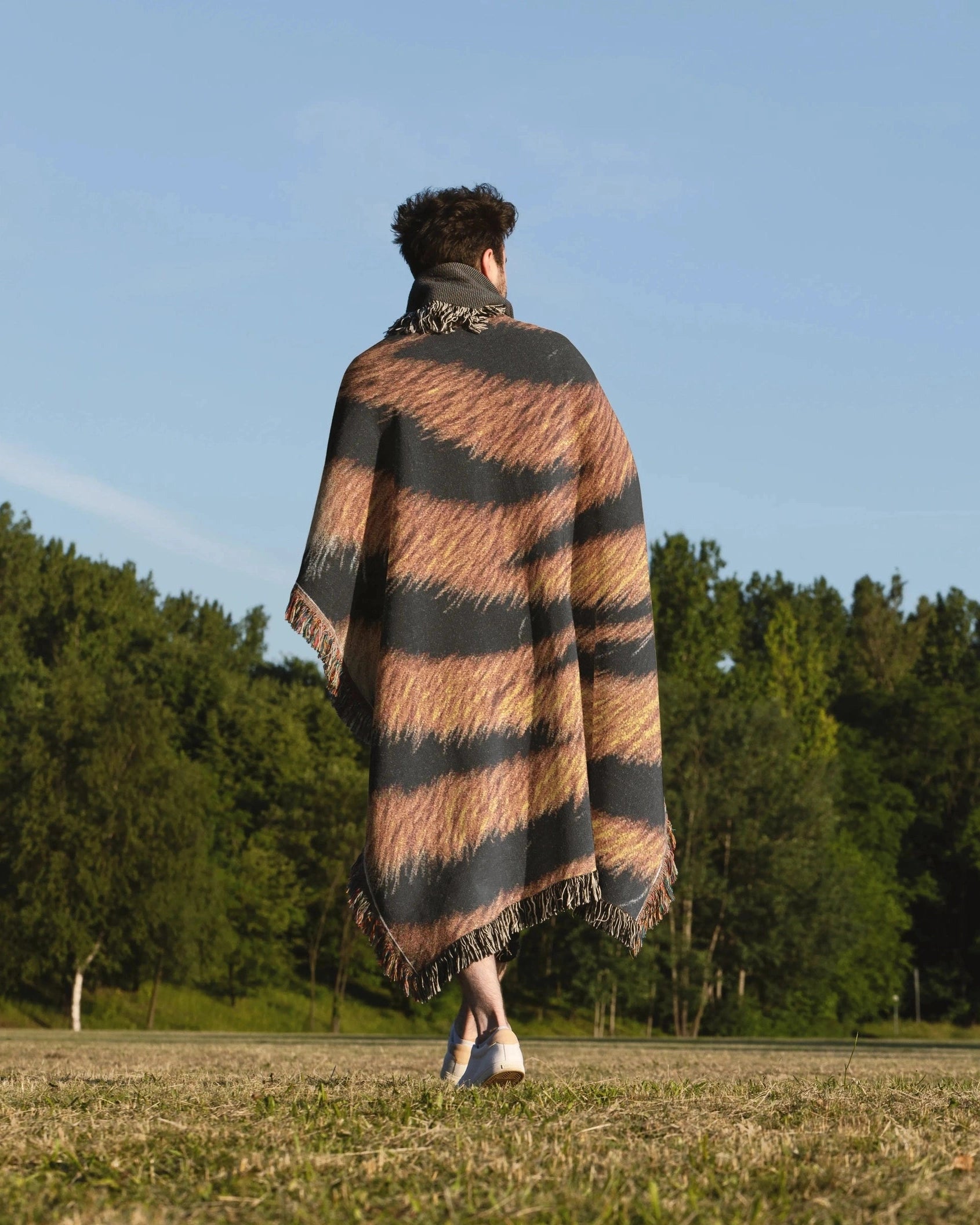 Tiger Hide Woven Throw Blanket